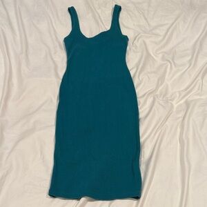 iNAMORATA Teal Midi Dress
